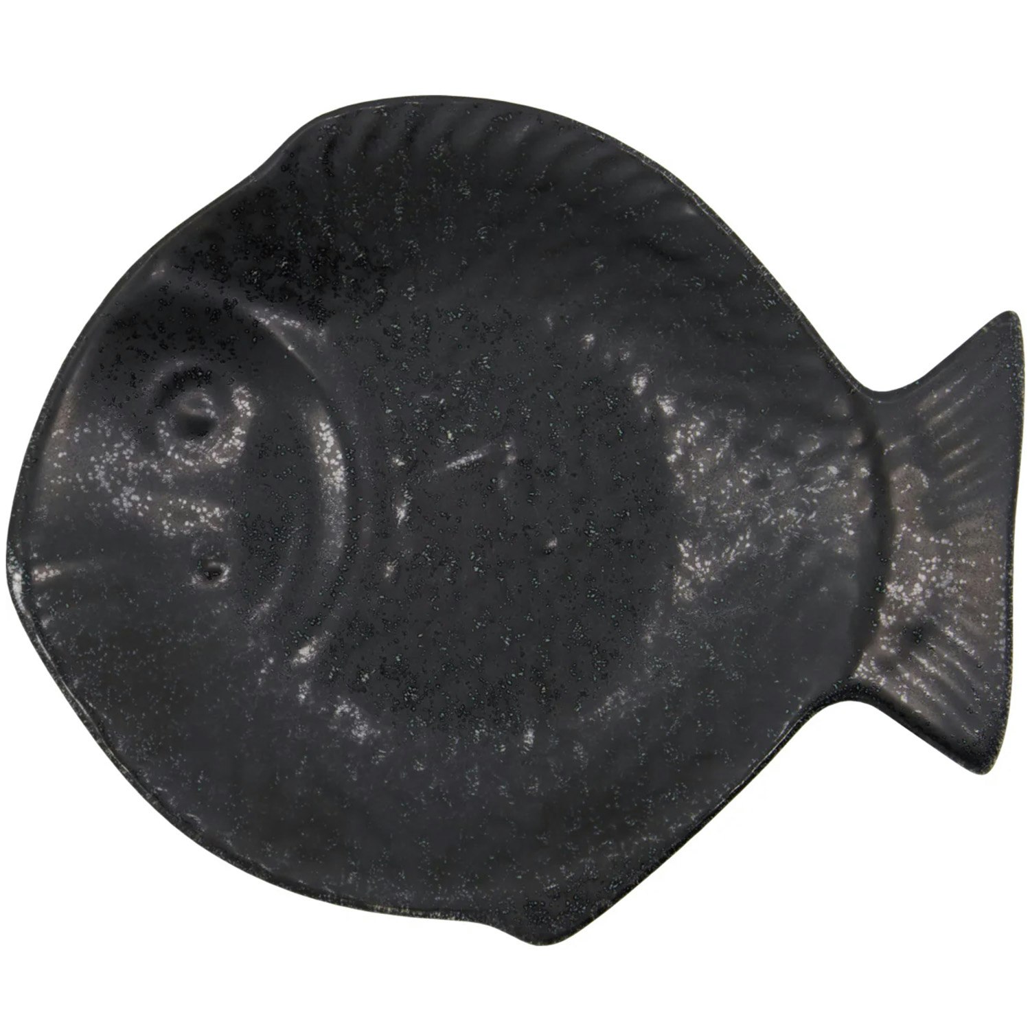 House Doctor Kala Serveringsfat Gr&aring; - Serveringssk&aring;lar Stengods Svart