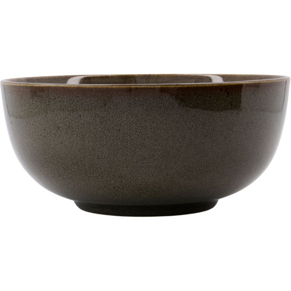 House Doctor Lake Sk&aring;l M&ouml;rk &Oslash;22 Cm - Serveringssk&aring;lar Stengods Gr&ouml;n