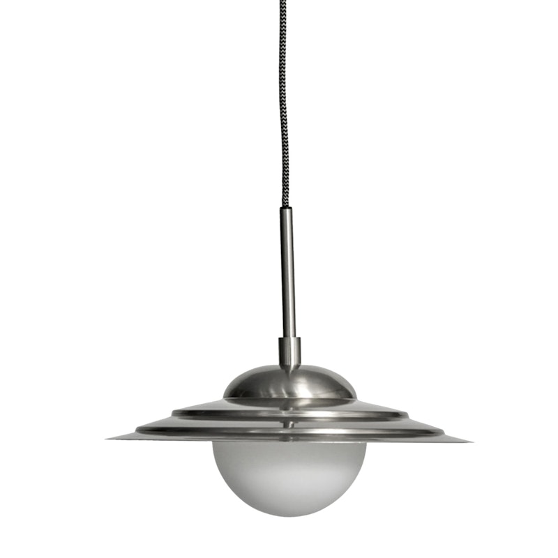 Coin Pendel Ø35 cm, Bruched Silver