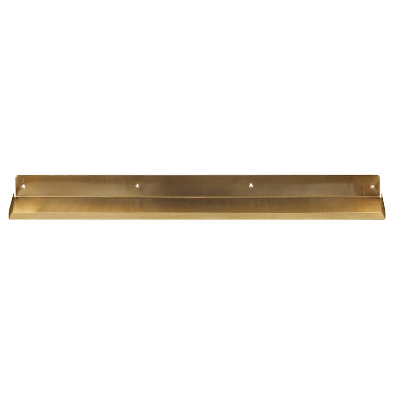 Ledge Vägghylla 80 cm, Mässing