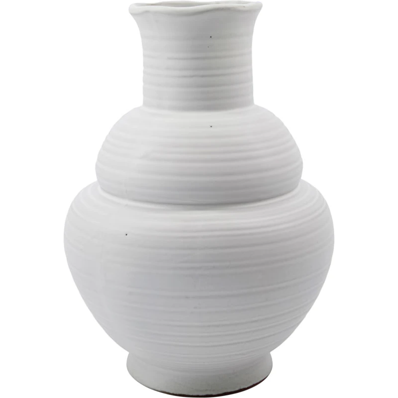 Liva Vas Stengods H29 cm, Vit