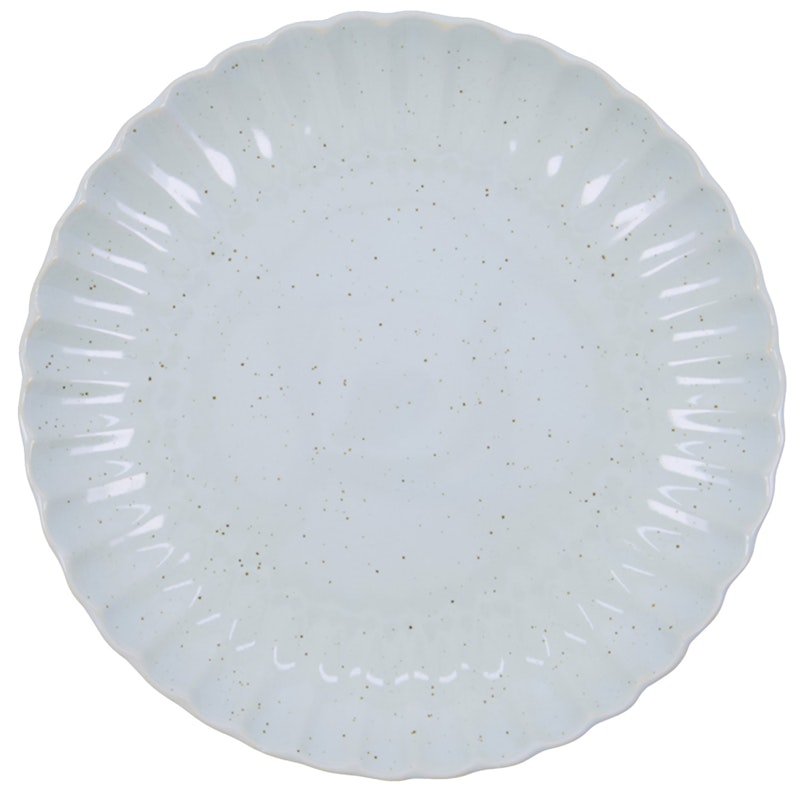 Scallop Tallrik Ø26 cm, Ljusblå