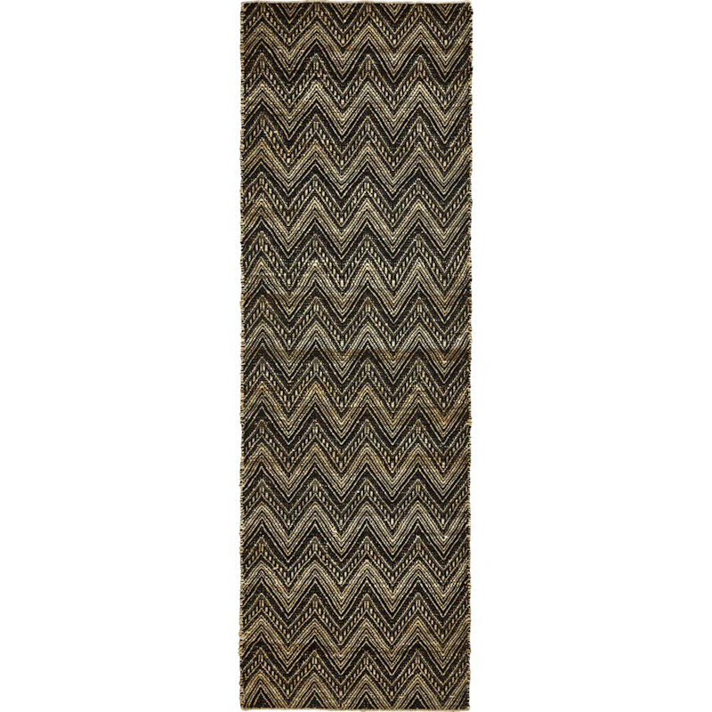 Monta Matta 83x260 cm, Natur/Svart