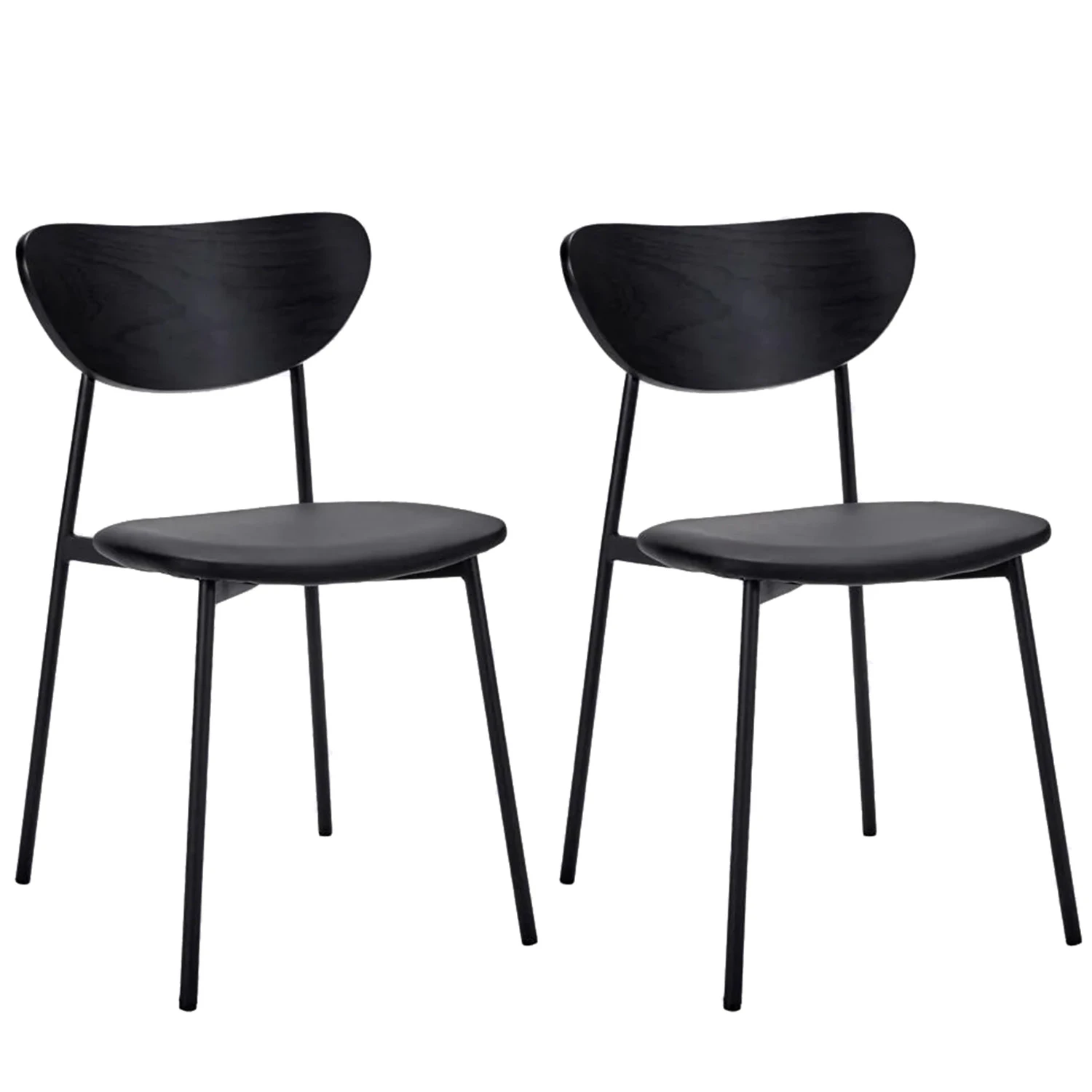 House Doctor Must Stol 2-pack - Stolar Konstläder Svart