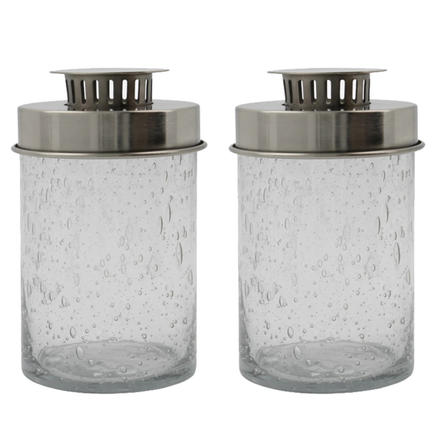 House Doctor Omay Ljuslykta 2-pack - Ljuslyktor J&auml;rn Klar