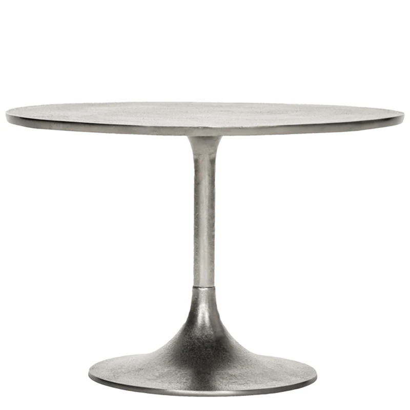 Pan Sidobord Ø61 cm H40 cm, Silver