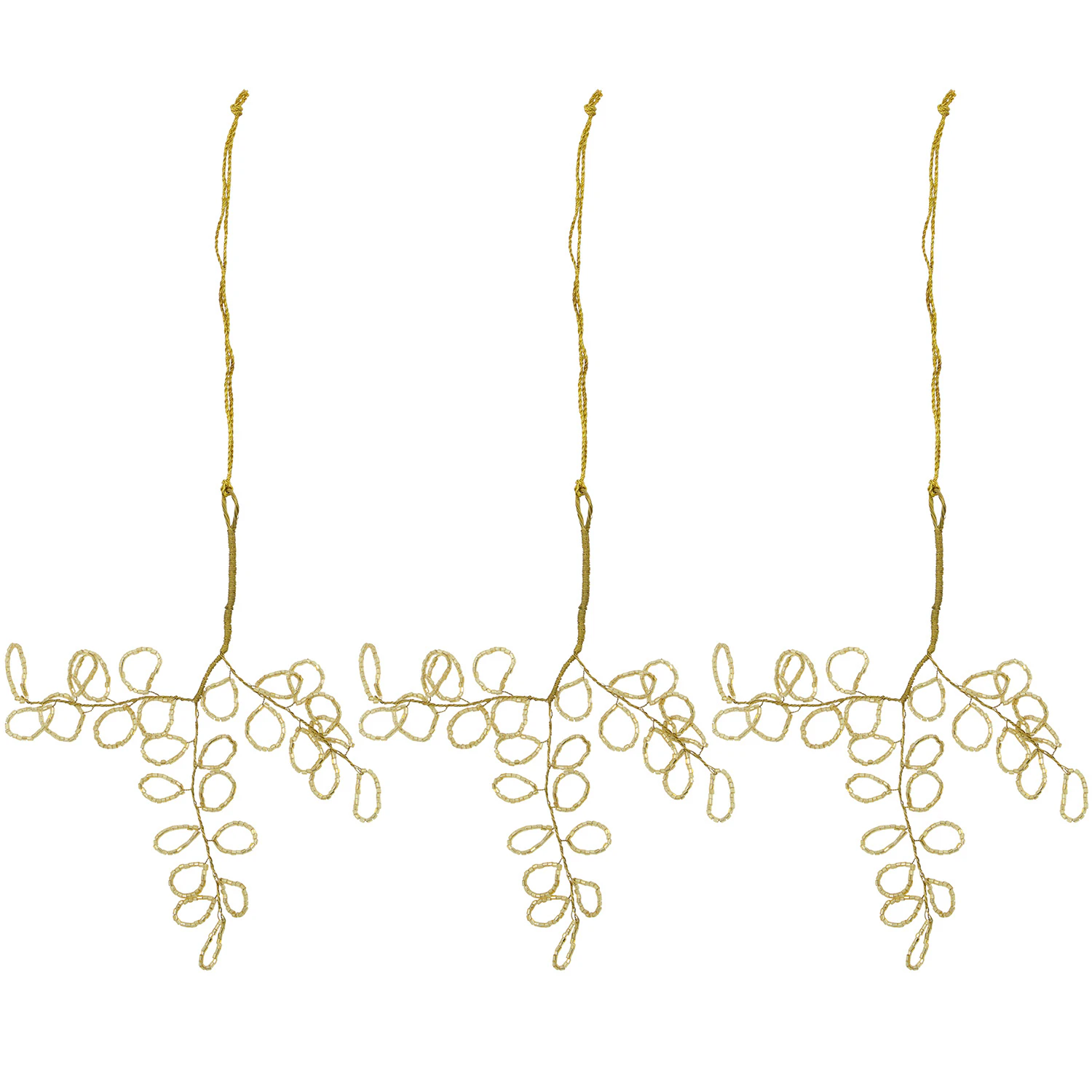 House Doctor Pearl Juldekoration 3-pack - Julgranskulor Mässing Guld