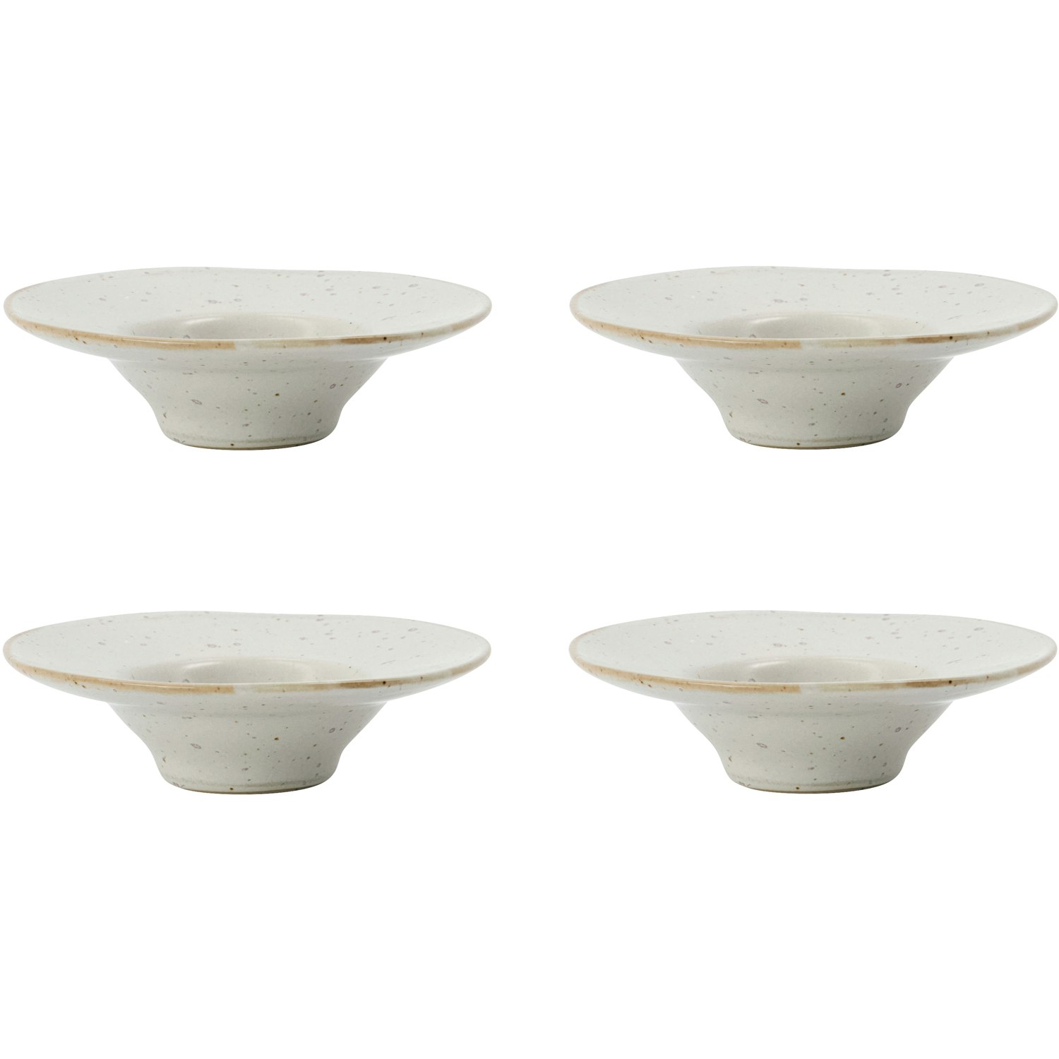 House Doctor Pion &Auml;ggkoppar 4-pack / Vit - &Auml;ggkoppar Stengods Gr&aring;