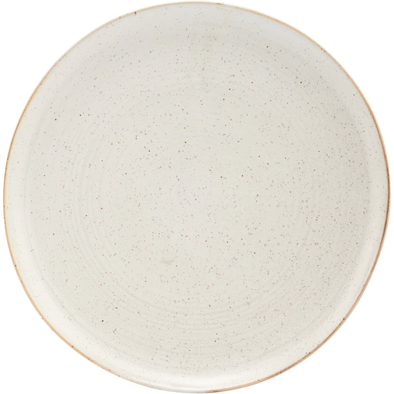 Pion Middagstallrik 28,5 cm, Vit / Grå