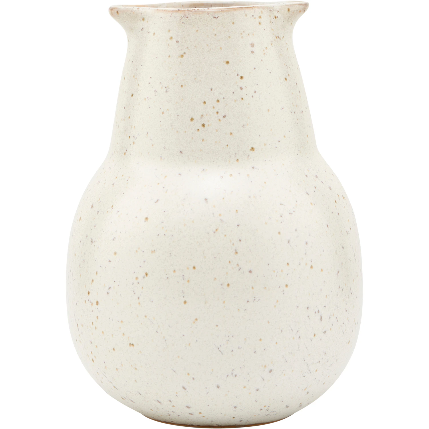 House Doctor Pion Karaff 12 Cm Vit / - Mj&ouml;lkkannor Stengods Gr&aring;