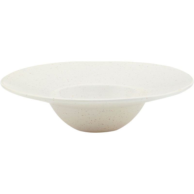 Pion Pastatallrik 25 cm, Vit / Grå