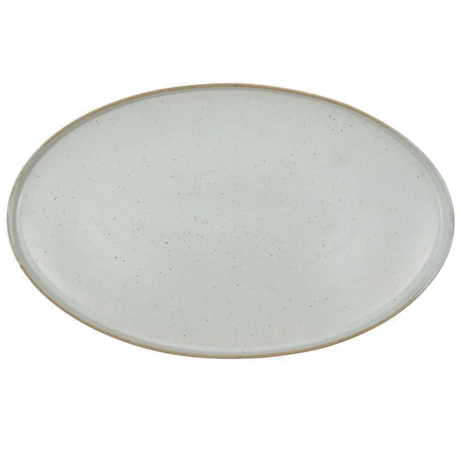 House Doctor Pion Serveringsfat /vit - Uppl&auml;ggningsfat Stengods Gr&aring;