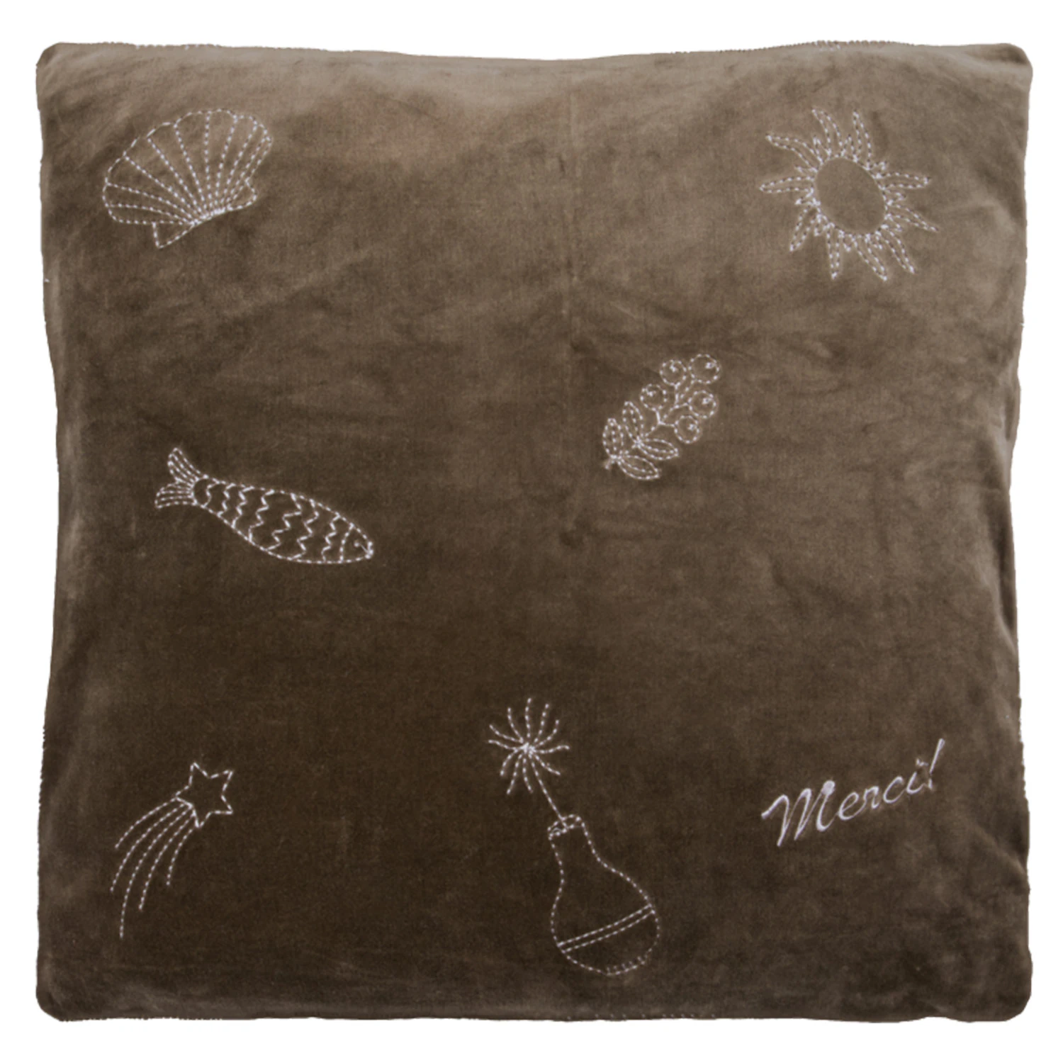 House Doctor Play Kuddfodral 50x50 Cm - Prydnadskuddar & Fodral Bomull Brun