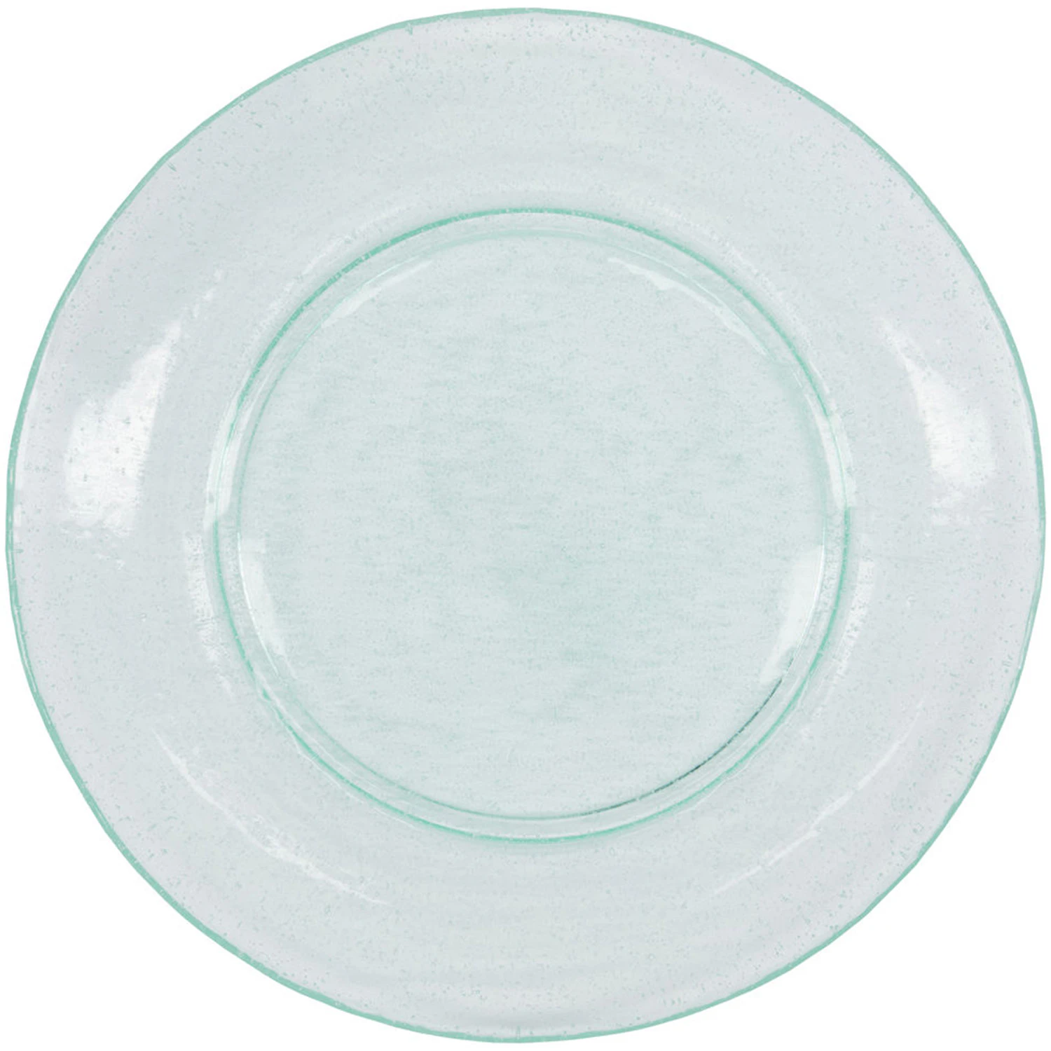 house doctor rain tallrik 2-pack 27 cm - glas aqua