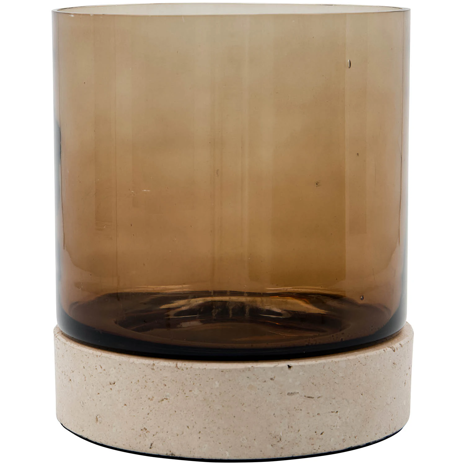 House Doctor Rivo Ljuslykta 17,5 Cm - Ljusstakar Glas Brun