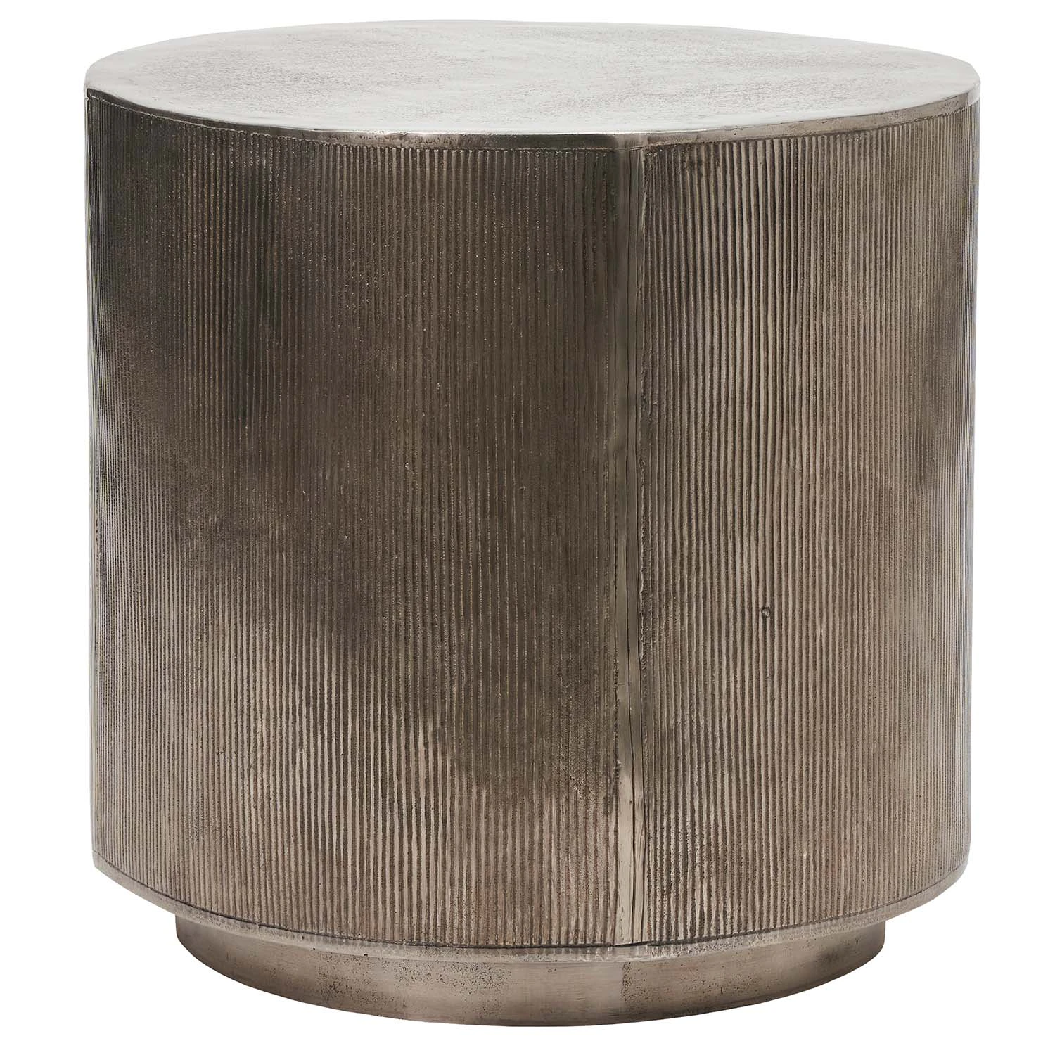 House Doctor Rota Soffbord H50 Cm Borstat Silver - Soffbord Aluminium Brushed Silver