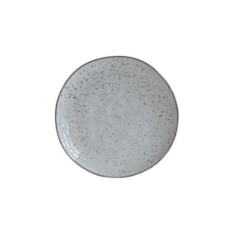 Rustic Assiett 20,5 cm, Grå