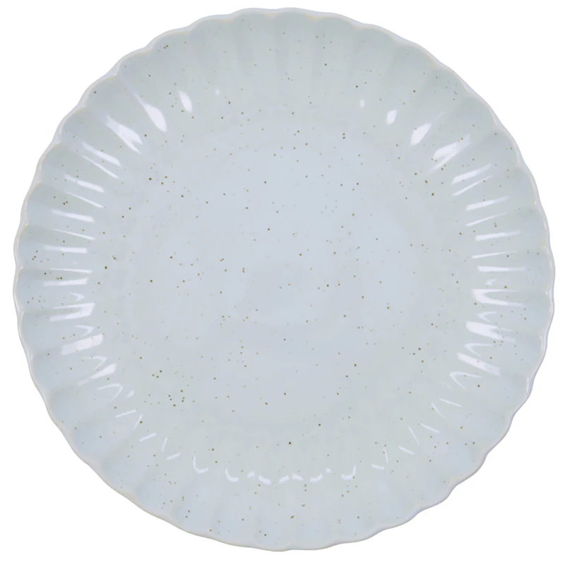Scallop Tallrik Ø26 cm, Ljusblå