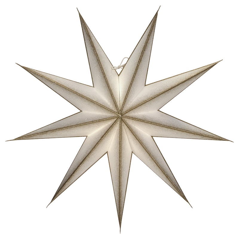 9 Point Stjärna Ø60cm, Off-white/Champagne