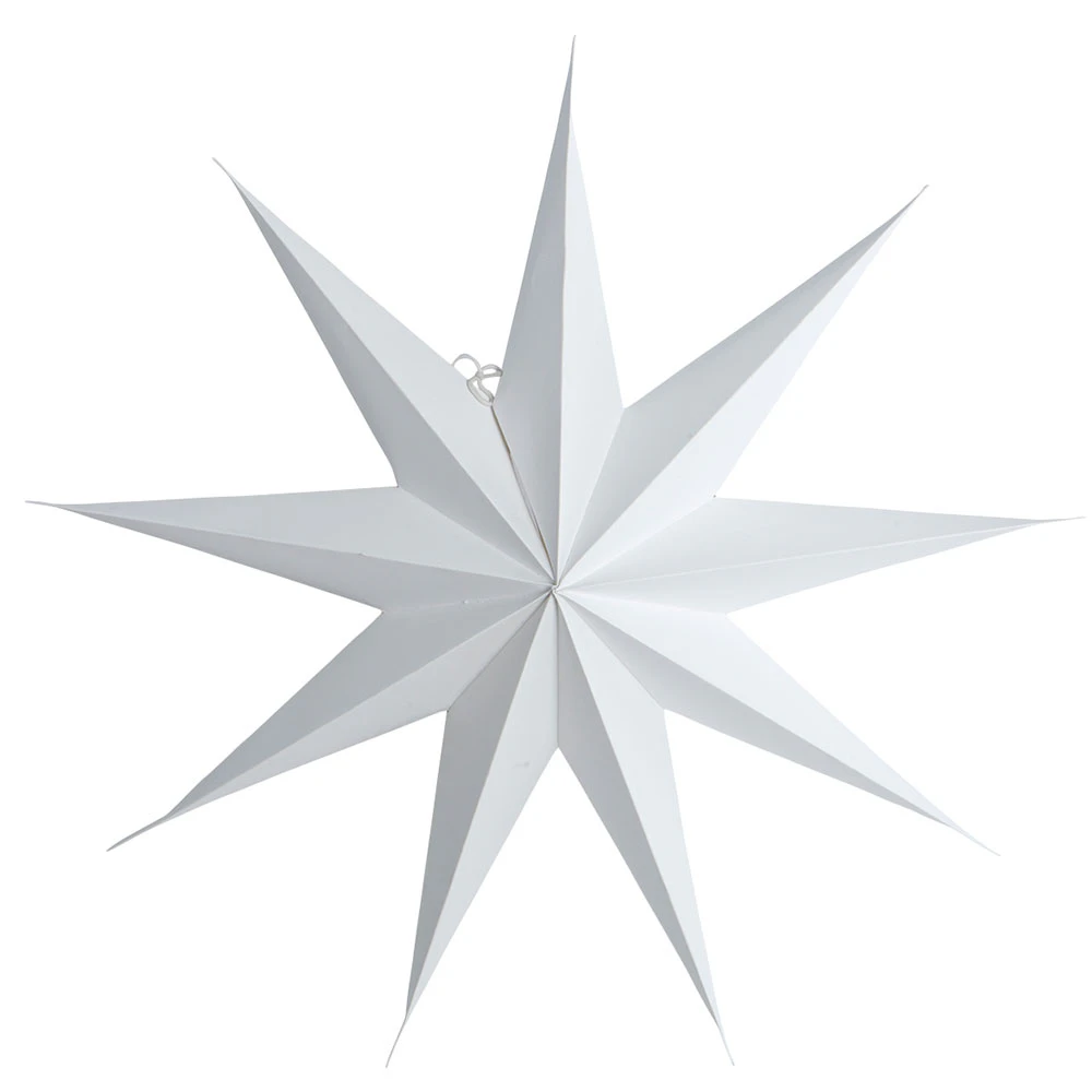 House Doctor Star sstjärna 9 Uddar 60 Cm - Julstjärnor Papper Vit