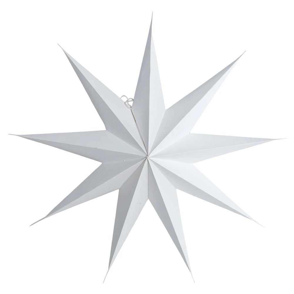 House Doctor Star sstjärna 9 Uddar 45 Cm - Julstjärnor Papper Vit