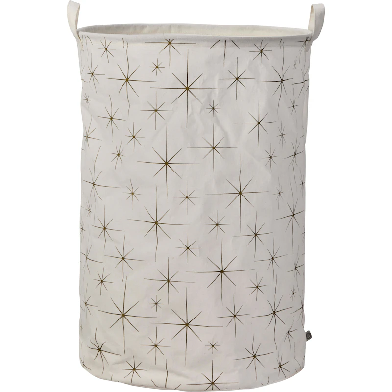 Stars Förvaringskorg, Off-white / Guld