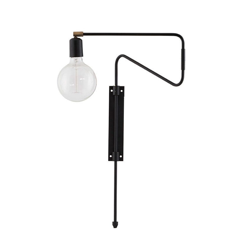 Swing Vägglampa 35 cm, Svart