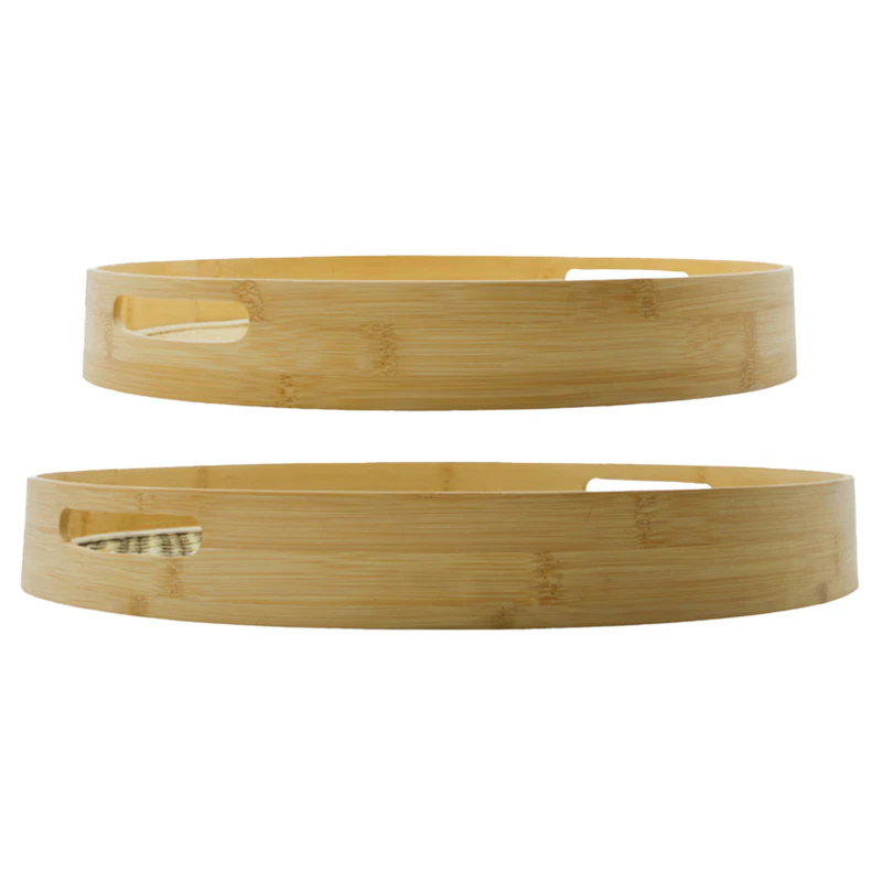 Tray Bricka, Svart / Natur