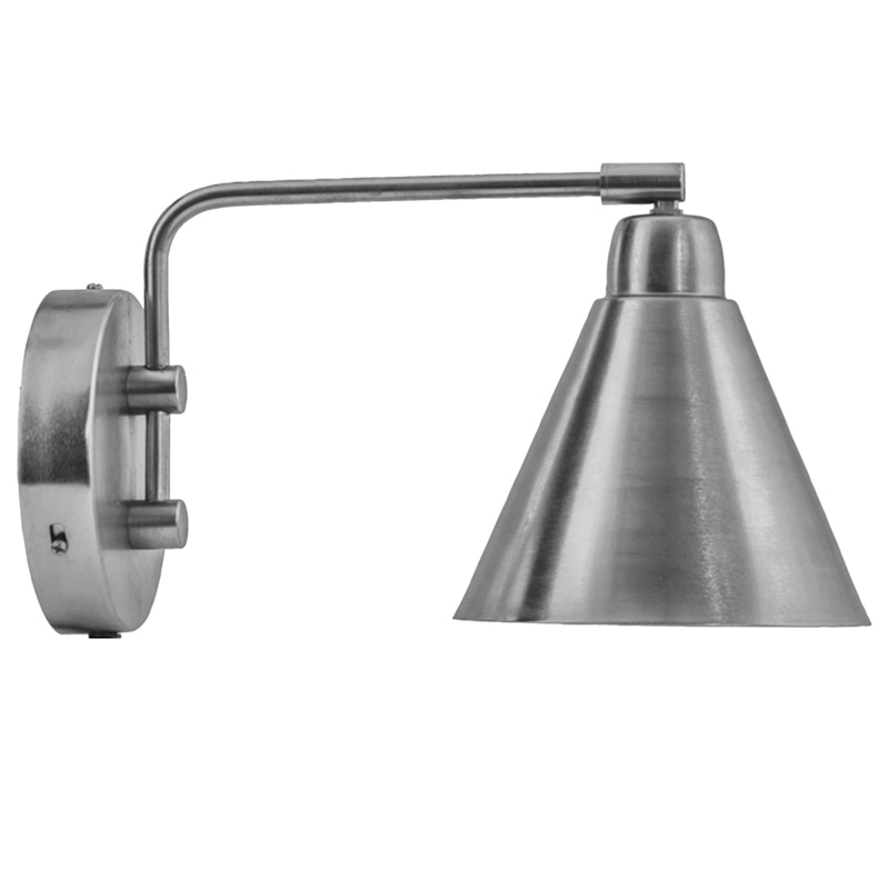 Game Vägglampa, Brushed Silver