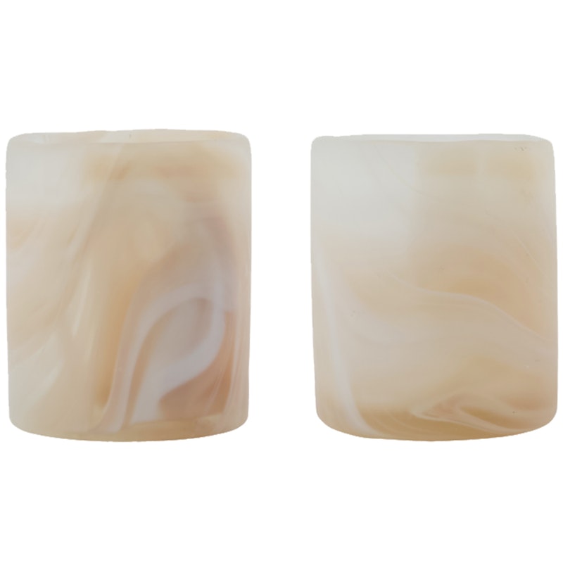 Kae Värmeljuslykta 2-pack, Beige