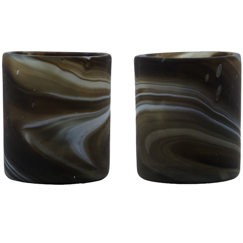 Kae Värmeljuslykta 2-pack, Brun