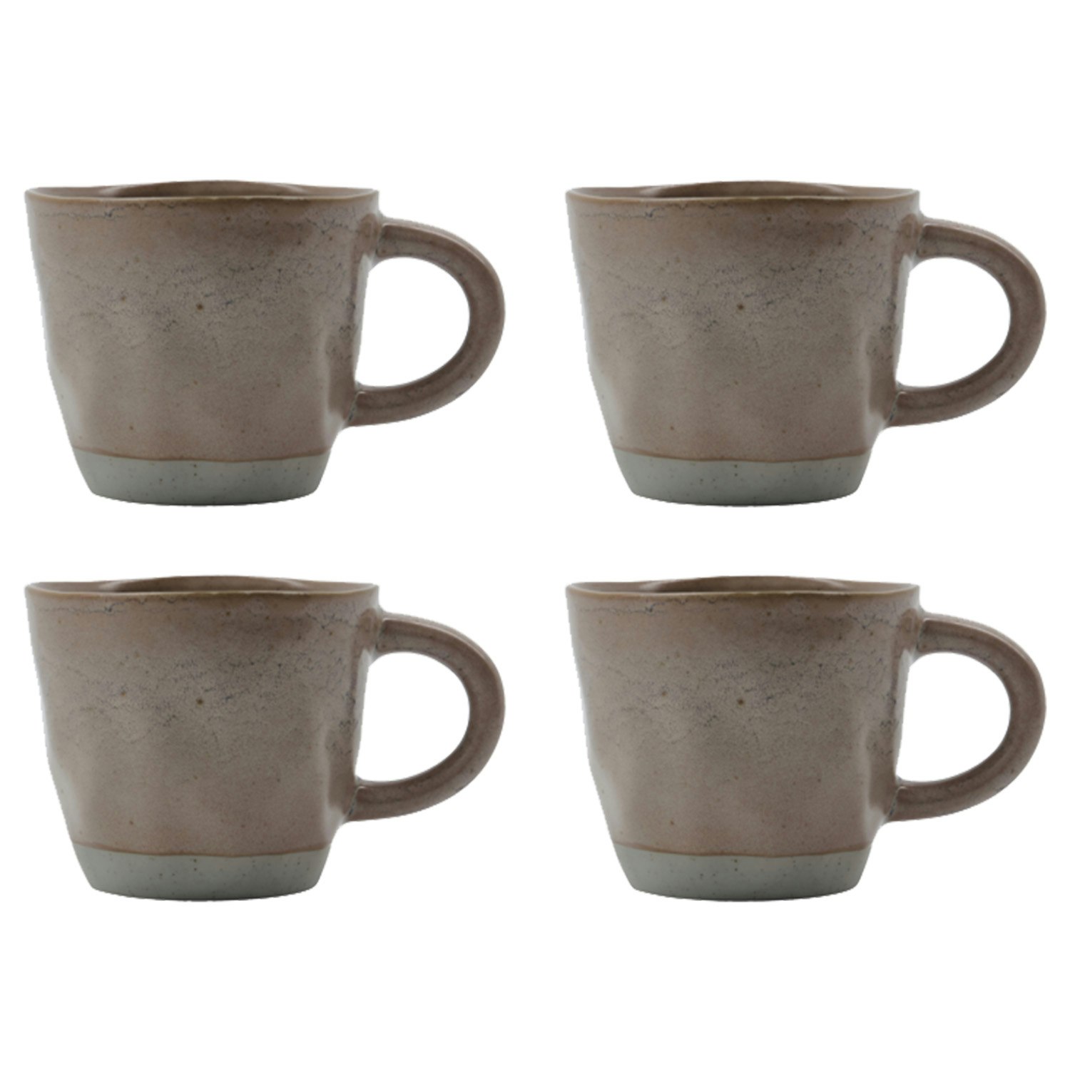 House Doctor Vida Mugg 4-pack - Kaffekoppar Stengods Rosa