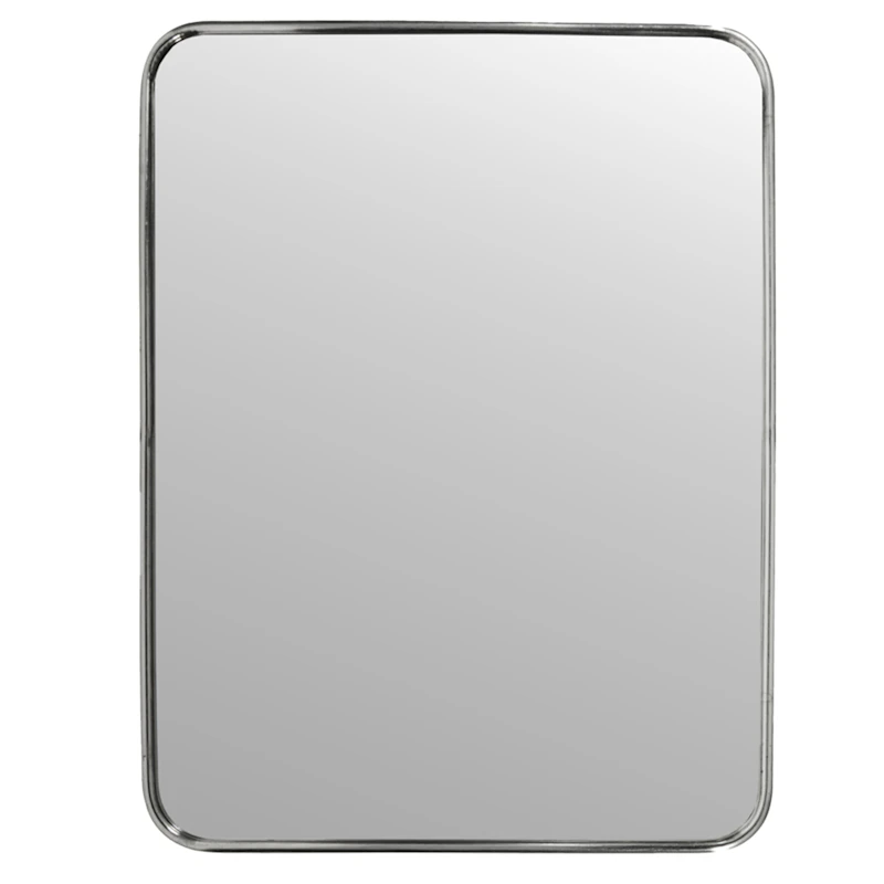 Mirror Väggspegel 60x80 cm, Borstat Silver