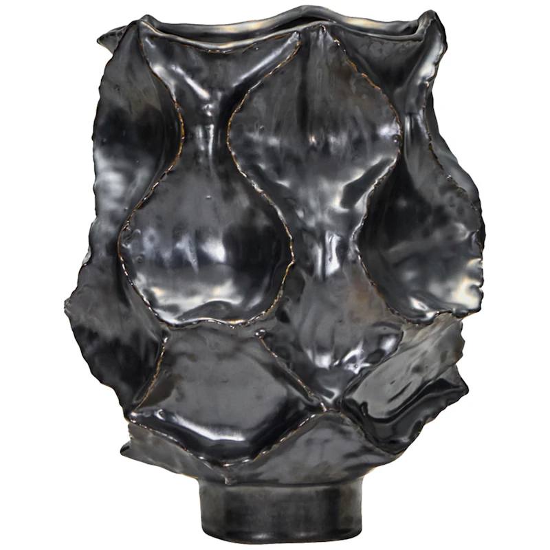 Waves Vas 25 cm, Antique Metallic