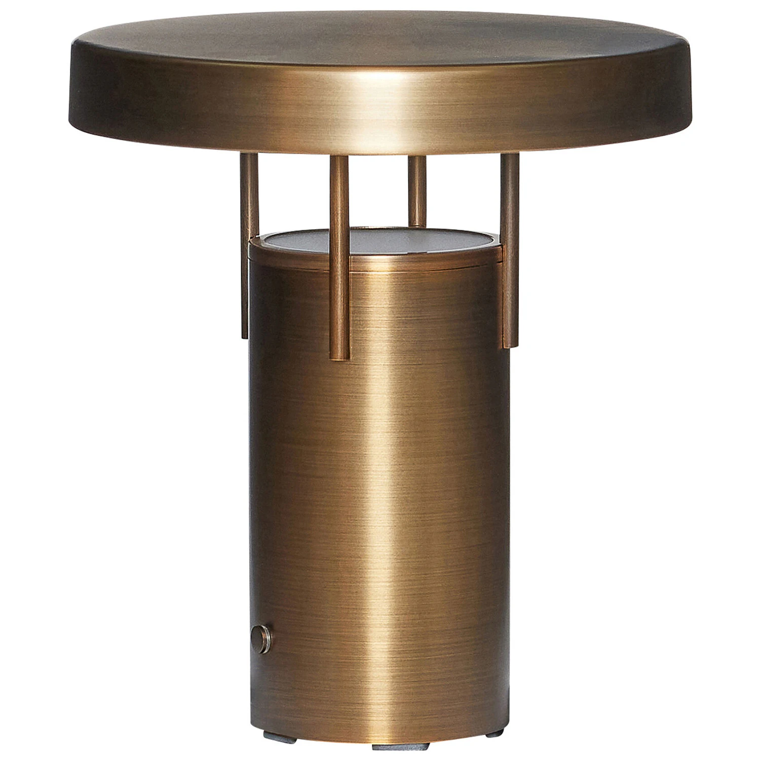 Hübsch Bringme Mini Portabel Lampa Burnished Brass - Portabla lampor Järn Brunerad Mässing