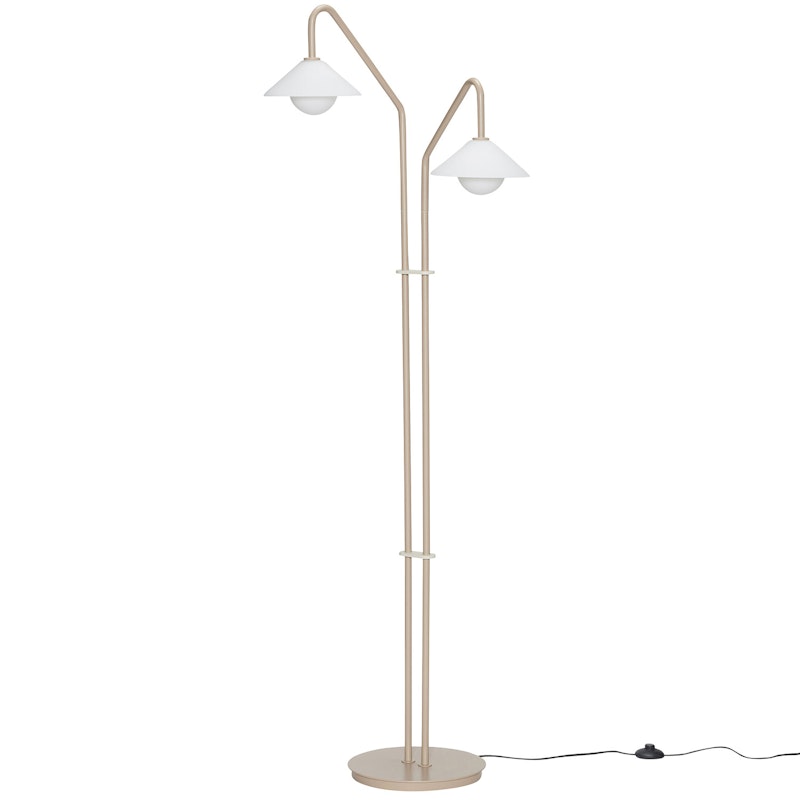 Como Golvlampa, Linen/Vit