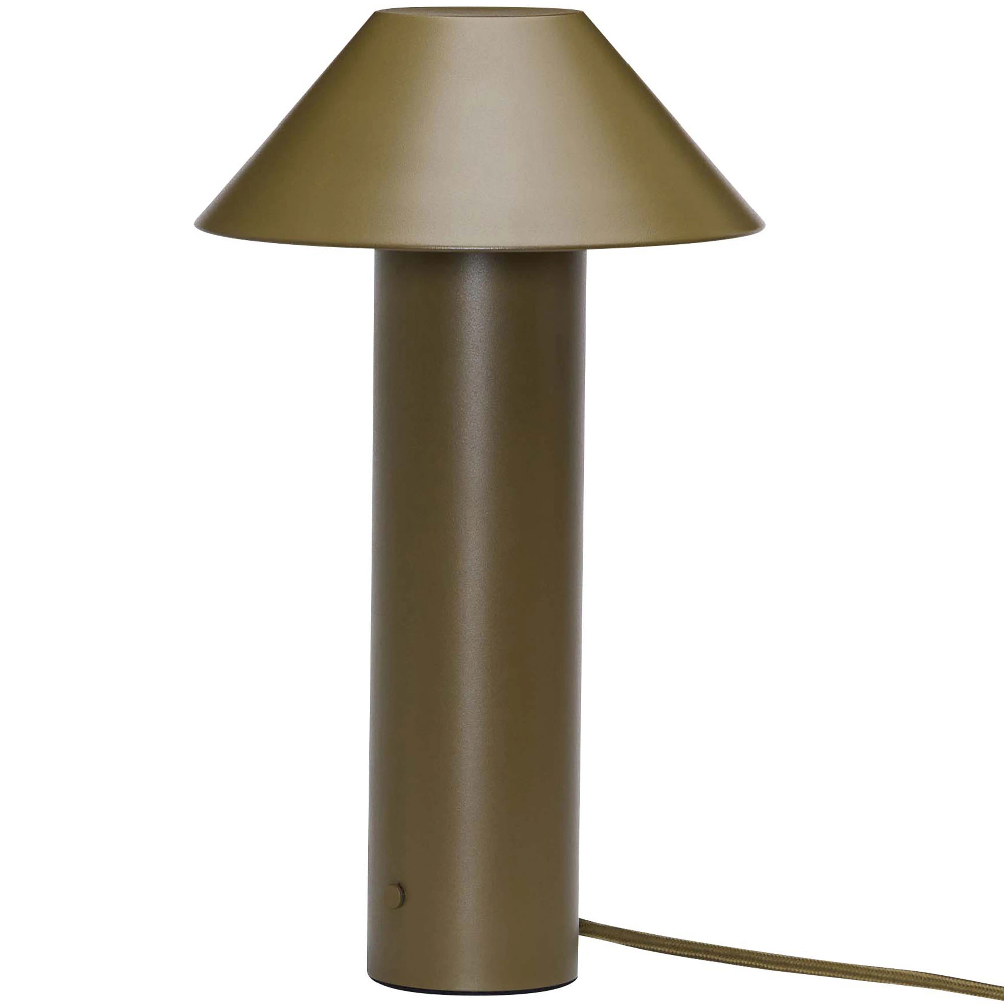 Hübsch Tower Bordslampa - Bordslampor Järn Mörkgrön