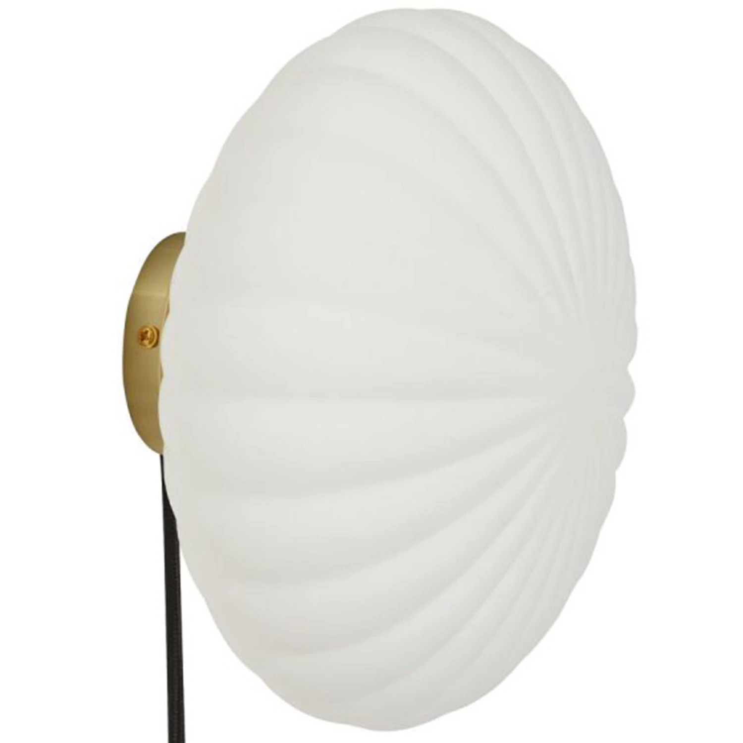 H&uuml;bsch Kumu V&auml;gglampa &Oslash;25 Cm - V&auml;gglampor J&auml;rn Vit