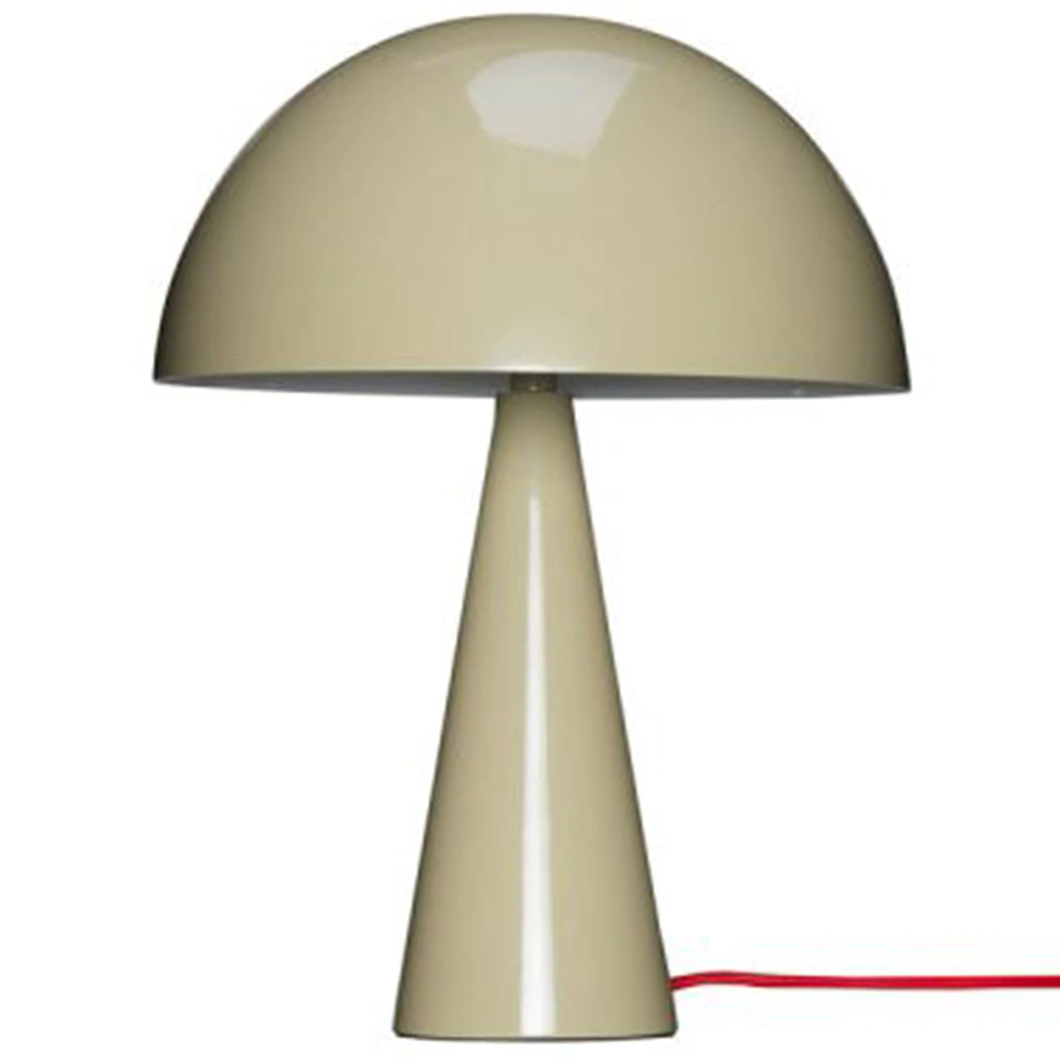 Hübsch Mush Mini Bordslampa Sand/ - Bordslampor Järn Röd