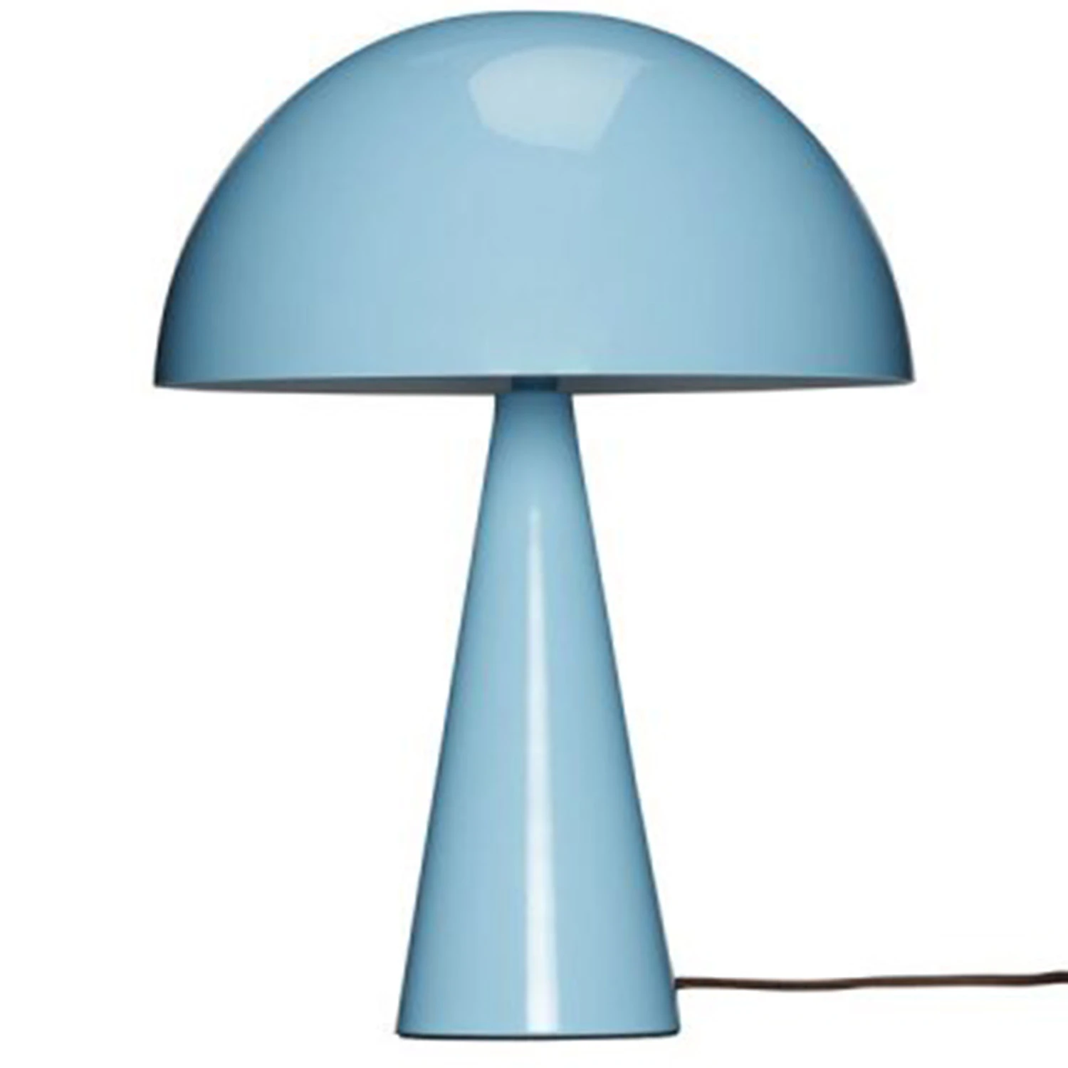 H&uuml;bsch Mush Mini Bordslampa Ljusbl&aring;/ - Bordslampor J&auml;rn Brun