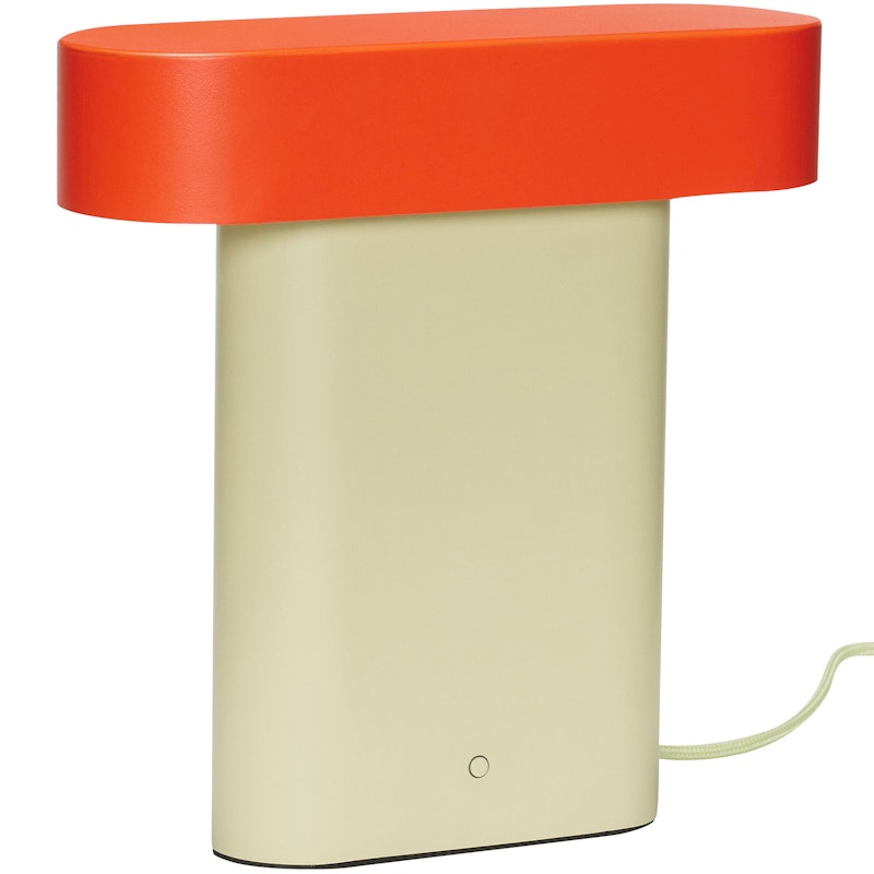 Sleek Bordslampa, Beige/Orange