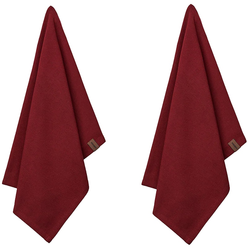 Kökshandduk 2-pack, Maroon