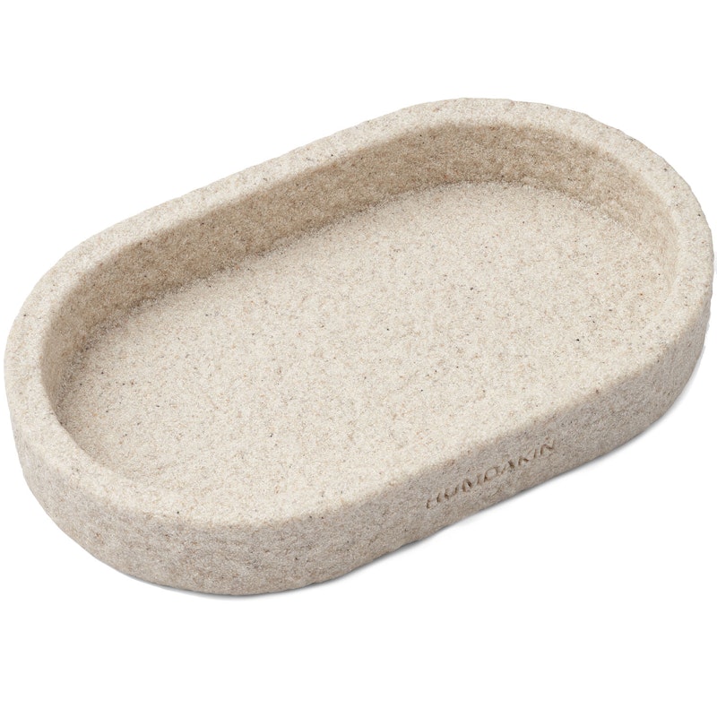 Oval Bricka Sandsten 25x15 cm