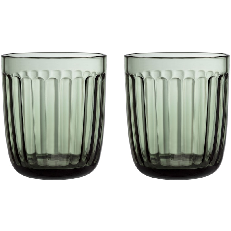 Raami Dricksglas 26 cl 2-pack, Tallgrön