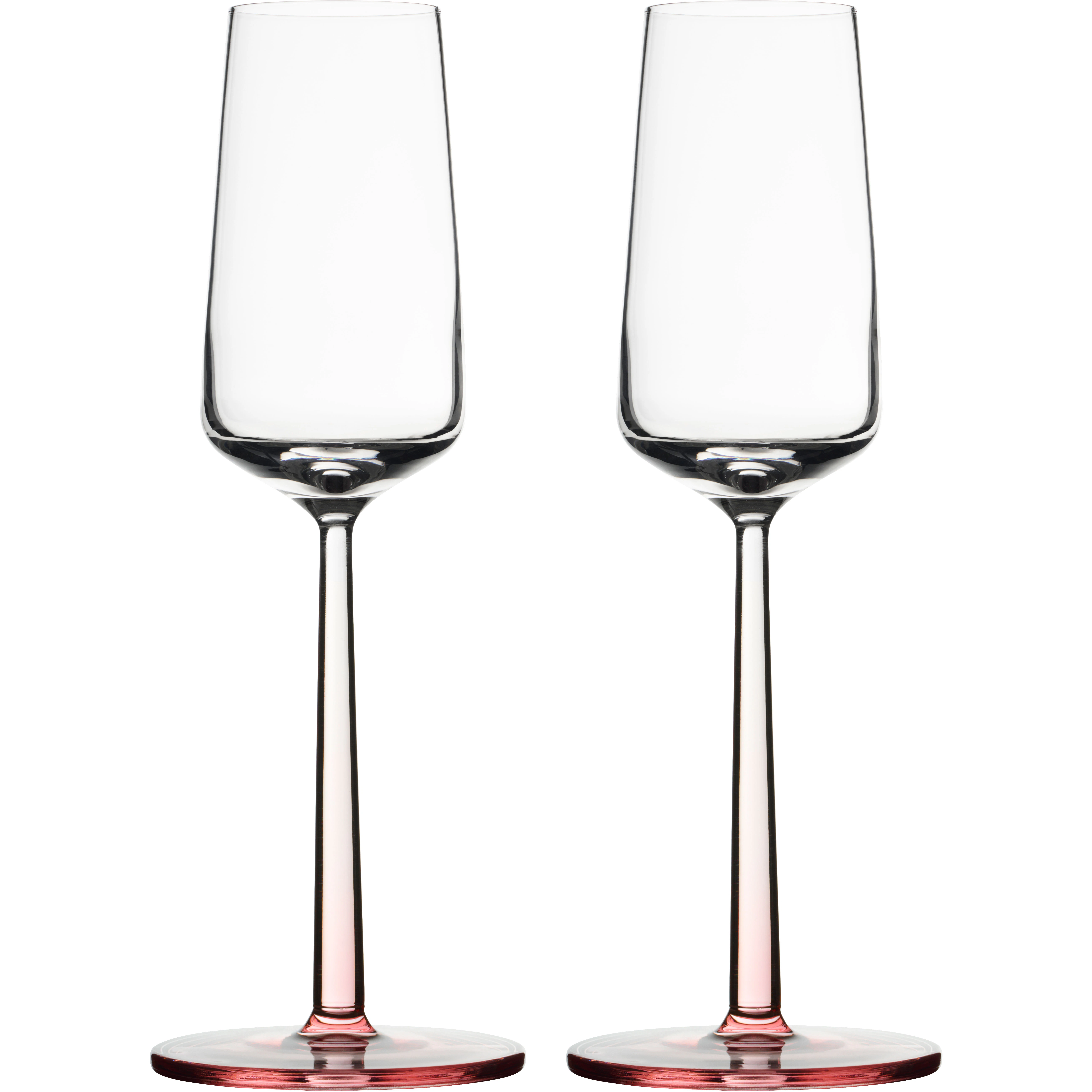 Iittala Essence Champagne 21 Cl 2-pack Ros - Champagneglas Glas Ros (Rosa)