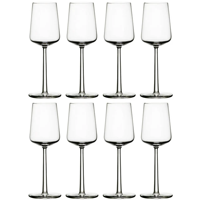 Iittala Essence Vitvins 33 Cl 8-pack - Vinglas Glas Klar