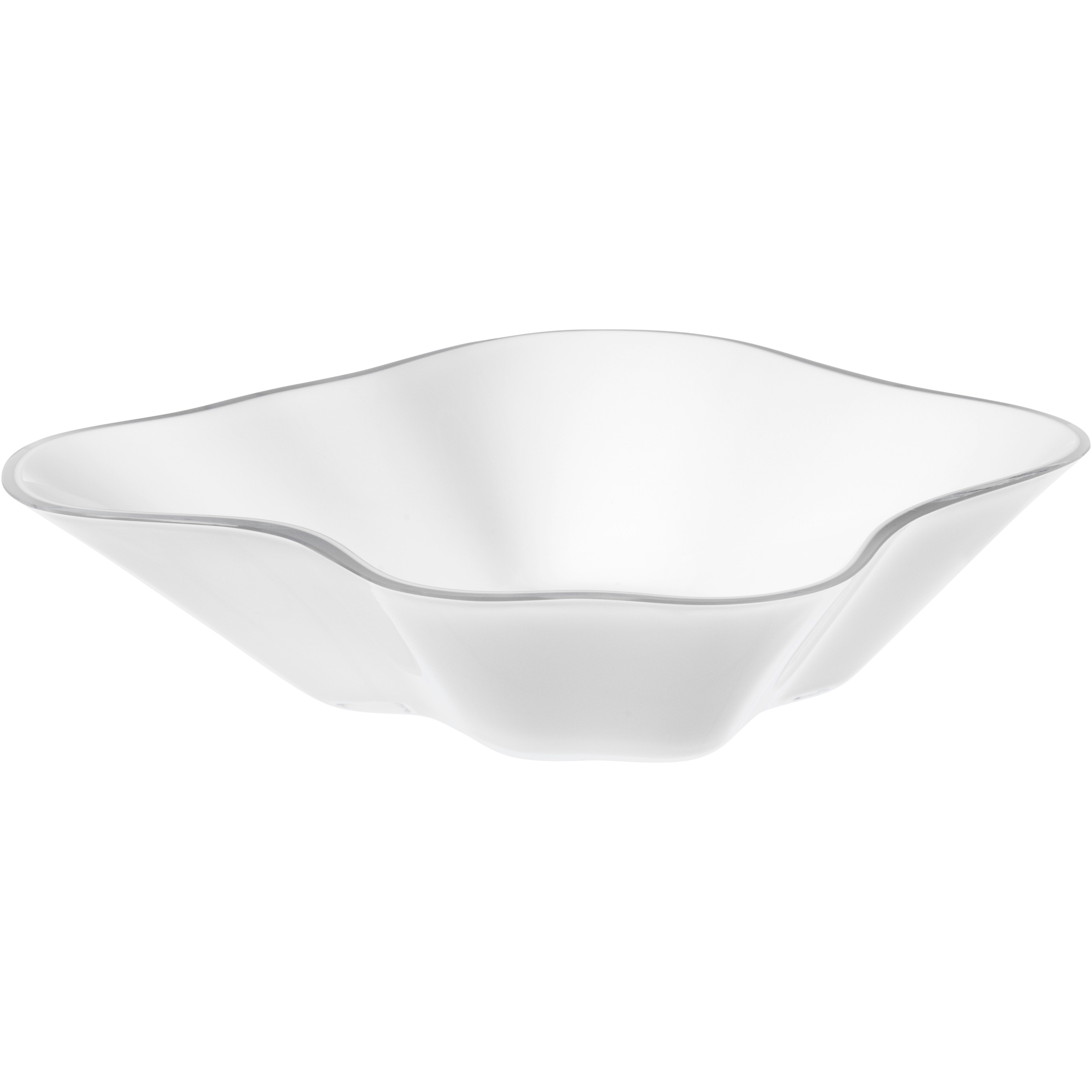 Iittala Flower Sk&aring;l 279x75 Mm - Fruktsk&aring;lar Glas Vit