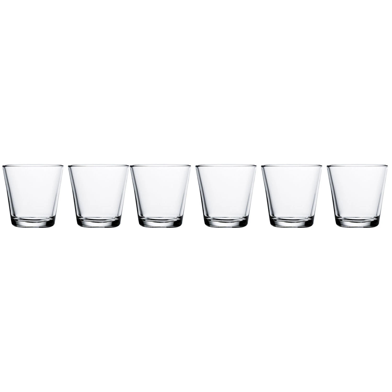 iittala kartio dricks 6-pack 21 cl - dricksglas glas klar