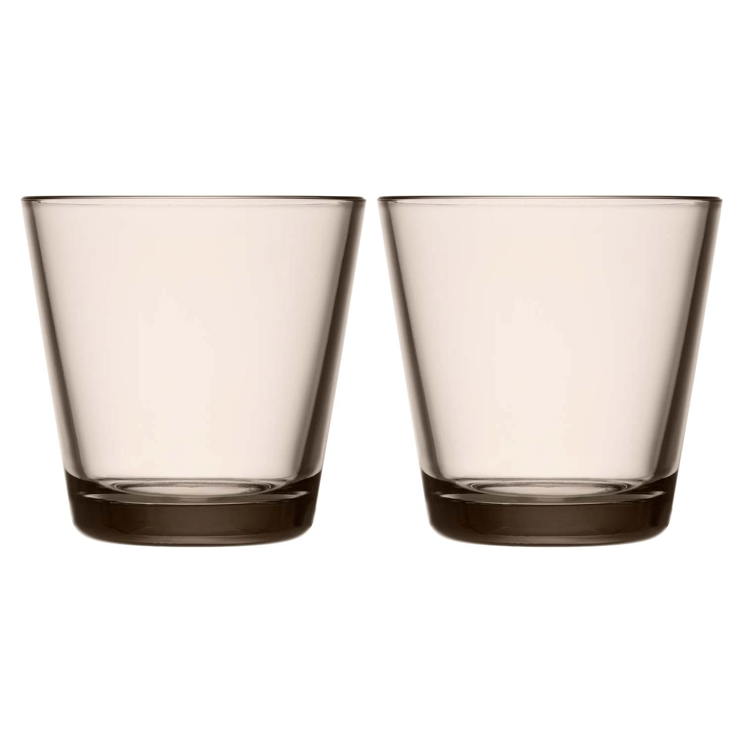 iittala kartio 21 cl 2-pack linne - dricksglas glas linen
