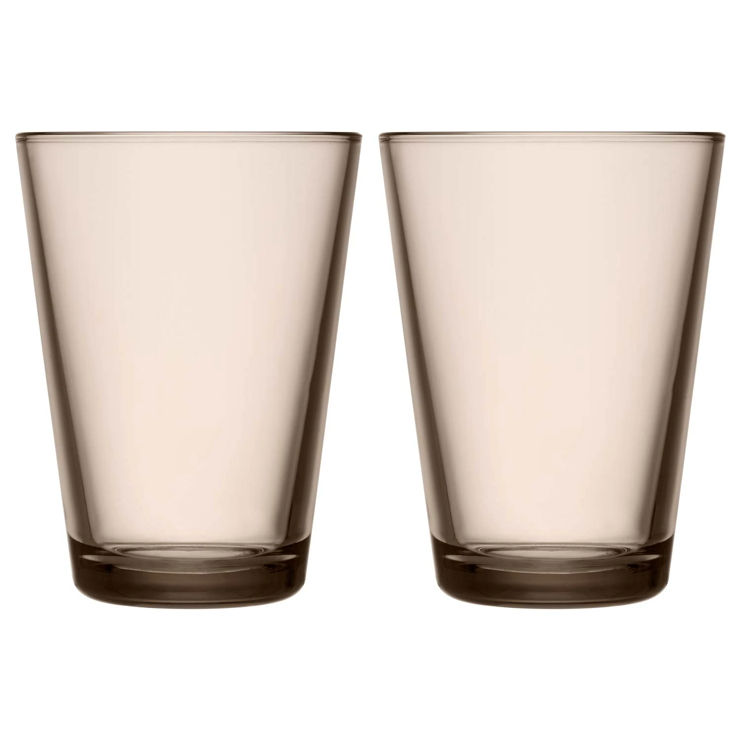 Iittala Kartio Dricks 40 Cl 2-pack Linne - Dricksglas Glas Linen